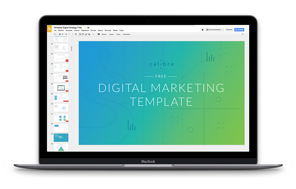 digital marketing template mockup